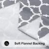 imageSmiry Fall Rectangle Table Cloth Waterproof Vinyl Tablecloth with Flannel Backing Wipeable Autumn Pumpkin Plastic Tablecloths for Harvest and Thanksgiving Parties 60quotx84quot Black ampamp OrangeGrey