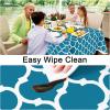 imageSmiry Fall Rectangle Table Cloth Waterproof Vinyl Tablecloth with Flannel Backing Wipeable Autumn Pumpkin Plastic Tablecloths for Harvest and Thanksgiving Parties 60quotx84quot Black ampamp OrangeTeal