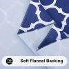 imageSmiry Fall Rectangle Table Cloth Waterproof Vinyl Tablecloth with Flannel Backing Wipeable Autumn Pumpkin Plastic Tablecloths for Harvest and Thanksgiving Parties 60quotx84quot Black ampamp OrangeNavy Blue