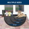 imageSmiry Front Door Mat Outside Entrance Heavy Duty Outdoor Indoor Natural Rubber Doormat Non Slip Trap Dirt and Moisture Easy Clean Low Profile Patio Porch Entryway Mat 295x17 GreyLight Grey