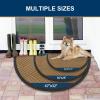 imageSmiry Front Door Mat Outside Entrance Heavy Duty Outdoor Indoor Natural Rubber Doormat Non Slip Trap Dirt and Moisture Easy Clean Low Profile Patio Porch Entryway Mat 295x17 GreyCoffee