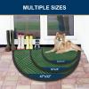 imageSmiry Front Door Mat Outside Entrance Heavy Duty Outdoor Indoor Natural Rubber Doormat Non Slip Trap Dirt and Moisture Easy Clean Low Profile Patio Porch Entryway Mat 295x17 GreyGreen