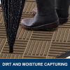 imageSmiry Front Door Mat Outside Entrance Heavy Duty Outdoor Indoor Natural Rubber Doormat Non Slip Trap Dirt and Moisture Easy Clean Low Profile Patio Porch Entryway Mat 295x17 GreyBrown