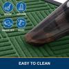 imageSmiry Front Door Mat Outside Entrance Heavy Duty Outdoor Indoor Natural Rubber Doormat Non Slip Trap Dirt and Moisture Easy Clean Low Profile Patio Porch Entryway Mat 295x17 GreyGreen