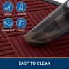 imageSmiry Front Door Mat Outside Entrance Heavy Duty Outdoor Indoor Natural Rubber Doormat Non Slip Trap Dirt and Moisture Easy Clean Low Profile Patio Porch Entryway Mat 295x17 GreyWine Red