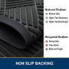 imageSmiry Front Door Mat Outside Entrance Heavy Duty Outdoor Indoor Natural Rubber Doormat Non Slip Trap Dirt and Moisture Easy Clean Low Profile Patio Porch Entryway Mat 295x17 GreyBlack