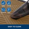 imageSmiry Front Door Mat Outside Entrance Heavy Duty Outdoor Indoor Natural Rubber Doormat Non Slip Trap Dirt and Moisture Easy Clean Low Profile Patio Porch Entryway Mat 295x17 GreyCoffee