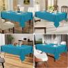 imageSmiry Rectangle Table Cloth Waterproof AntiScratch Polyester Tablecloth Decorative Washable Fabric Table Cover for Dining Buffet Parties and Outdoor 60x84 BlackTeal