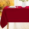 imageSmiry Rectangle Table Cloth Waterproof AntiScratch Polyester Tablecloth Decorative Washable Fabric Table Cover for Dining Buffet Parties and Outdoor 60x84 BlackWine Red