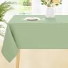 imageSmiry Rectangle Table Cloth Waterproof AntiScratch Polyester Tablecloth Decorative Washable Fabric Table Cover for Dining Buffet Parties and Outdoor 60x84 BlackSage Green