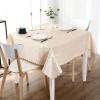 imageSmiry Rectangle Table Cloth Waterproof Heavy Duty Vinyl Tablecloths Wipeable Washable Table Cover for Kitchen and Dining Room Brown 60quot X 84quotBeige