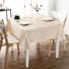 imageSmiry Rectangle Table Cloth Waterproof Heavy Duty Vinyl Tablecloths Wipeable Washable Table Cover for Kitchen and Dining Room Brown 60quot X 84quotBeige