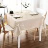 imageSmiry Rectangle Table Cloth Waterproof Heavy Duty Vinyl Tablecloths Wipeable Washable Table Cover for Kitchen and Dining Room Brown 60quot X 84quotBeige