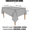 imageSmiry Rectangle Table Cloth Waterproof Heavy Duty Vinyl Tablecloths Wipeable Washable Table Cover for Kitchen and Dining Room Brown 60quot X 84quotBlack