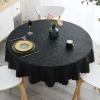imageSmiry Rectangle Table Cloth Waterproof Heavy Duty Vinyl Tablecloths Wipeable Washable Table Cover for Kitchen and Dining Room Brown 60quot X 84quotBlack