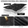 imageSmiry Rectangle Table Cloth Waterproof Heavy Duty Vinyl Tablecloths Wipeable Washable Table Cover for Kitchen and Dining Room Brown 60quot X 84quotBlack