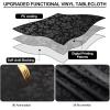 imageSmiry Rectangle Table Cloth Waterproof Heavy Duty Vinyl Tablecloths Wipeable Washable Table Cover for Kitchen and Dining Room Brown 60quot X 84quotBlack