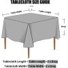 imageSmiry Rectangle Table Cloth Waterproof Heavy Duty Vinyl Tablecloths Wipeable Washable Table Cover for Kitchen and Dining Room Brown 60quot X 84quotBrown