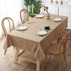 imageSmiry Rectangle Table Cloth Waterproof Heavy Duty Vinyl Tablecloths Wipeable Washable Table Cover for Kitchen and Dining Room Brown 60quot X 84quotBrown