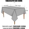 imageSmiry Rectangle Table Cloth Waterproof Heavy Duty Vinyl Tablecloths Wipeable Washable Table Cover for Kitchen and Dining Room Brown 60quot X 84quotBrown
