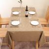 imageSmiry Rectangle Table Cloth Waterproof Heavy Duty Vinyl Tablecloths Wipeable Washable Table Cover for Kitchen and Dining Room Brown 60quot X 84quotBrown