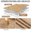 imageSmiry Rectangle Table Cloth Waterproof Heavy Duty Vinyl Tablecloths Wipeable Washable Table Cover for Kitchen and Dining Room Brown 60quot X 84quotBrown