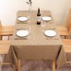imageSmiry Rectangle Table Cloth Waterproof Heavy Duty Vinyl Tablecloths Wipeable Washable Table Cover for Kitchen and Dining Room Brown 60quot X 84quotBrown