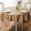 imageSmiry Rectangle Table Cloth Waterproof Heavy Duty Vinyl Tablecloths Wipeable Washable Table Cover for Kitchen and Dining Room Brown 60quot X 84quotBrown