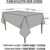 imageSmiry Rectangle Table Cloth Waterproof Heavy Duty Vinyl Tablecloths Wipeable Washable Table Cover for Kitchen and Dining Room Brown 60quot X 84quotBrown