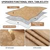 imageSmiry Rectangle Table Cloth Waterproof Heavy Duty Vinyl Tablecloths Wipeable Washable Table Cover for Kitchen and Dining Room Brown 60quot X 84quotBrown