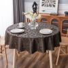 imageSmiry Rectangle Table Cloth Waterproof Heavy Duty Vinyl Tablecloths Wipeable Washable Table Cover for Kitchen and Dining Room Brown 60quot X 84quotCoffee