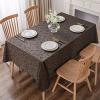 imageSmiry Rectangle Table Cloth Waterproof Heavy Duty Vinyl Tablecloths Wipeable Washable Table Cover for Kitchen and Dining Room Brown 60quot X 84quotCoffee