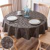 imageSmiry Rectangle Table Cloth Waterproof Heavy Duty Vinyl Tablecloths Wipeable Washable Table Cover for Kitchen and Dining Room Brown 60quot X 84quotCoffee