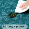 imageSmiry Rectangle Table Cloth Waterproof Heavy Duty Vinyl Tablecloths Wipeable Washable Table Cover for Kitchen and Dining Room Brown 60quot X 84quotEmerald Green