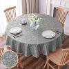 imageSmiry Rectangle Table Cloth Waterproof Heavy Duty Vinyl Tablecloths Wipeable Washable Table Cover for Kitchen and Dining Room Brown 60quot X 84quotGrey