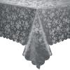 imageSmiry Rectangle Table Cloth Waterproof Heavy Duty Vinyl Tablecloths Wipeable Washable Table Cover for Kitchen and Dining Room Brown 60quot X 84quotGrey