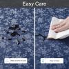 imageSmiry Rectangle Table Cloth Waterproof Heavy Duty Vinyl Tablecloths Wipeable Washable Table Cover for Kitchen and Dining Room Brown 60quot X 84quotNavy Blue