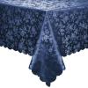 imageSmiry Rectangle Table Cloth Waterproof Heavy Duty Vinyl Tablecloths Wipeable Washable Table Cover for Kitchen and Dining Room Brown 60quot X 84quotNavy Blue