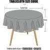 imageSmiry Rectangle Table Cloth Waterproof Heavy Duty Vinyl Tablecloths Wipeable Washable Table Cover for Kitchen and Dining Room Brown 60quot X 84quotNavy Blue