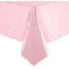 imageSmiry Rectangle Table Cloth Waterproof Heavy Duty Vinyl Tablecloths Wipeable Washable Table Cover for Kitchen and Dining Room Brown 60quot X 84quotPink