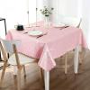 imageSmiry Rectangle Table Cloth Waterproof Heavy Duty Vinyl Tablecloths Wipeable Washable Table Cover for Kitchen and Dining Room Brown 60quot X 84quotPink