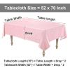 imageSmiry Rectangle Table Cloth Waterproof Heavy Duty Vinyl Tablecloths Wipeable Washable Table Cover for Kitchen and Dining Room Brown 60quot X 84quotPink