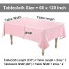 imageSmiry Rectangle Table Cloth Waterproof Heavy Duty Vinyl Tablecloths Wipeable Washable Table Cover for Kitchen and Dining Room Brown 60quot X 84quotPink