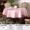 imageSmiry Rectangle Table Cloth Waterproof Heavy Duty Vinyl Tablecloths Wipeable Washable Table Cover for Kitchen and Dining Room Brown 60quot X 84quotPink
