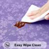 imageSmiry Rectangle Table Cloth Waterproof Heavy Duty Vinyl Tablecloths Wipeable Washable Table Cover for Kitchen and Dining Room Brown 60quot X 84quotPurple