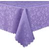 imageSmiry Rectangle Table Cloth Waterproof Heavy Duty Vinyl Tablecloths Wipeable Washable Table Cover for Kitchen and Dining Room Brown 60quot X 84quotPurple