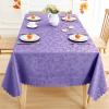 imageSmiry Rectangle Table Cloth Waterproof Heavy Duty Vinyl Tablecloths Wipeable Washable Table Cover for Kitchen and Dining Room Brown 60quot X 84quotPurple