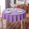 imageSmiry Rectangle Table Cloth Waterproof Heavy Duty Vinyl Tablecloths Wipeable Washable Table Cover for Kitchen and Dining Room Brown 60quot X 84quotPurple