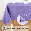 imageSmiry Rectangle Table Cloth Waterproof Heavy Duty Vinyl Tablecloths Wipeable Washable Table Cover for Kitchen and Dining Room Brown 60quot X 84quotPurple