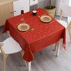 imageSmiry Rectangle Table Cloth Waterproof Heavy Duty Vinyl Tablecloths Wipeable Washable Table Cover for Kitchen and Dining Room Brown 60quot X 84quotRed